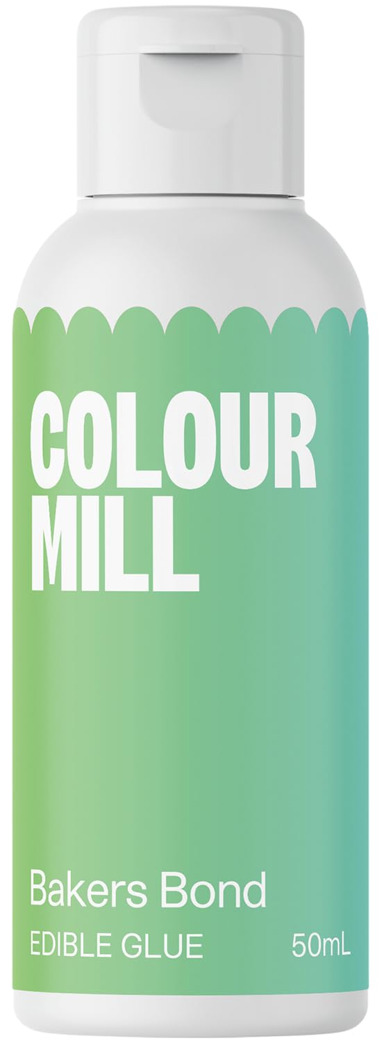 Colour Mill Edible Glue Cookie Decorating Supplies – 50 ML - Edible Adhesive for Baking, Decoration Bonding Gingerbread Frosting Decorating Supplies – Use with Fondant, Gum Paste, Chocolate, Marzipan