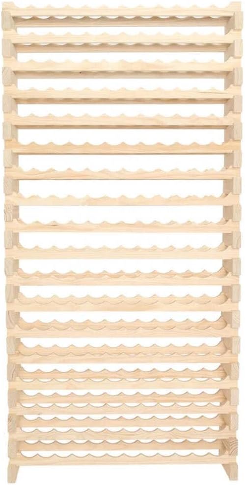 216 Bottle Wine Rack Dark Stain