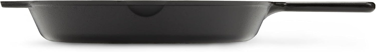 Amazon Basics Pre-Seasoned Cast Iron Skillet, Oven Safe, Even Heating, Heavy-Duty & Large, 15-Inch, Black