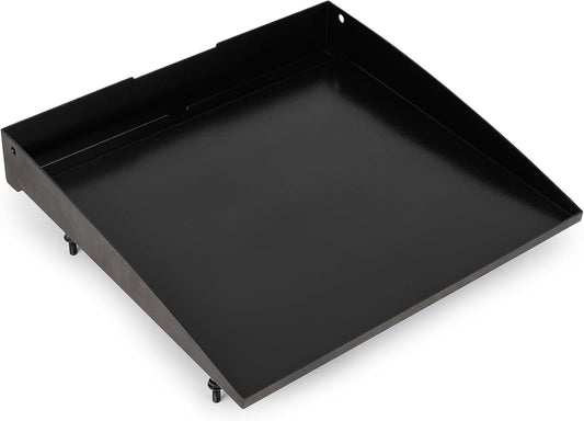 Stanbroil 17 Inch Flat Top Griddle Replacement Top for Blackstone 17" Tabletop Griddle Station, Ceramic Coated Steel Griddle Top Replacement with Rear Grease System, Black