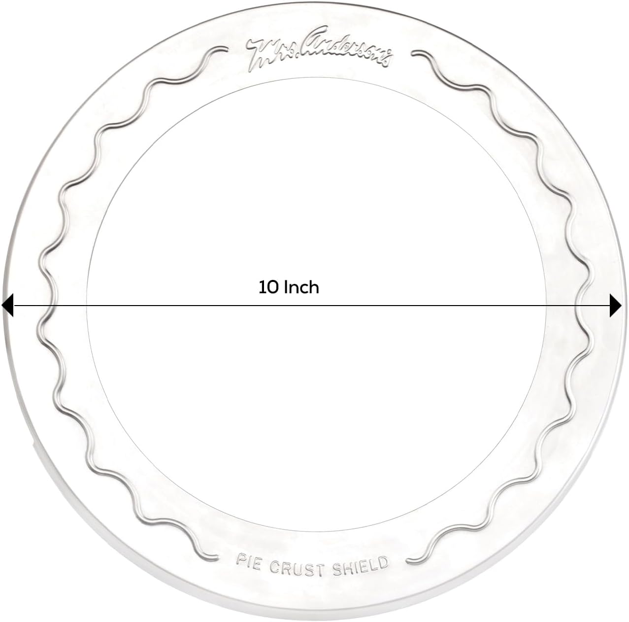Mrs. Anderson's Baking Pie Crust Protector Shield, Fits 9.5 and 10-Inch Plates, Set of 2
