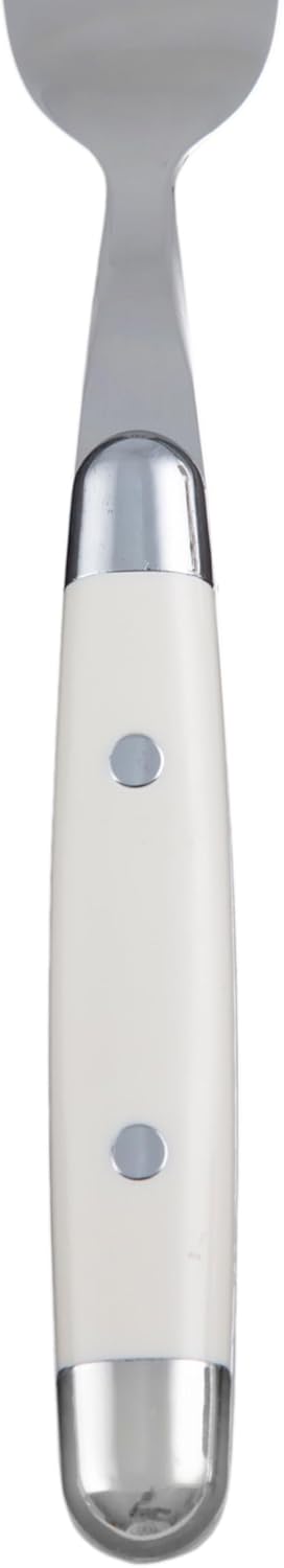 Cambridge Silverware Set, Jubilee White 16-Piece Flatware Set, Service for 4, 18/0 Stainless Steel, Silver Mirror Finish Beige Handles, Knives Spoons and Forks set, Dishwasher Safe, (Beige, 16 Pieces)