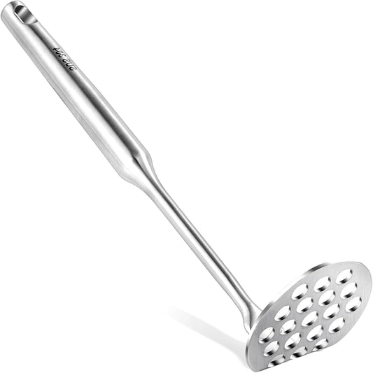 Small Potato Masher - Stainless Steel Mini Avocado Masher, Heavy Duty Tiny Masher for Avocado, Potatoes, Beans, Meat, Vegetables, Dishwasher Safe