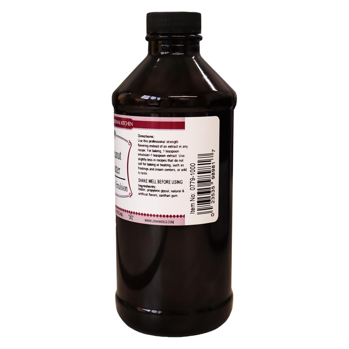 Lorann Oils Peanut Butter Bakery Emulsion: Realistic Peanut Butter Flavor Without Nuts, Perfect for Elevating Peanut Butter notes in Baked Goods, Gluten-Free, Keto-Friendly, 16 Oz