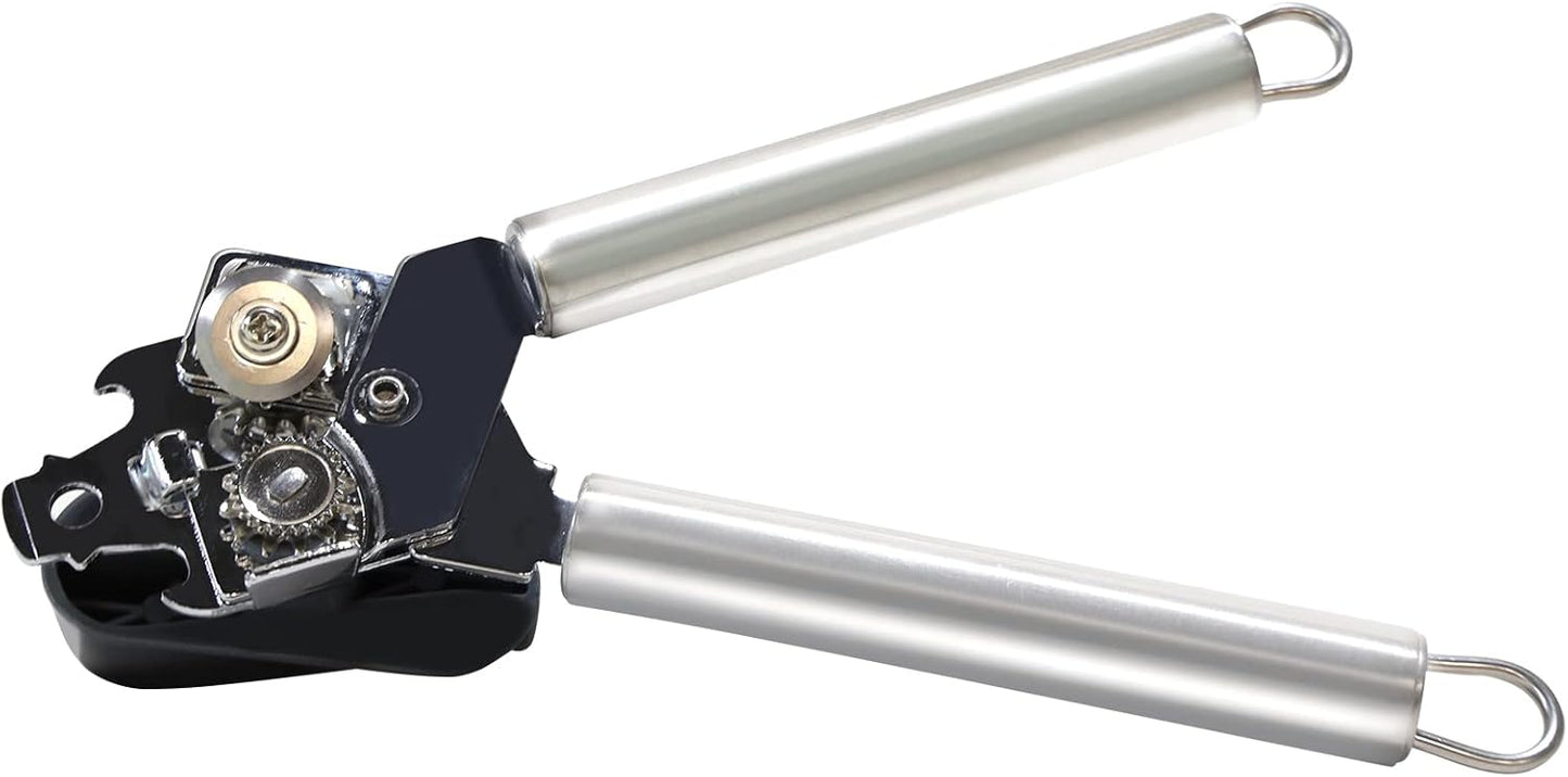 BYVOV Stainless Steel Can Opener Manual with Smooth Edge Heavy Duty Handle Easy Turn 9- Inch