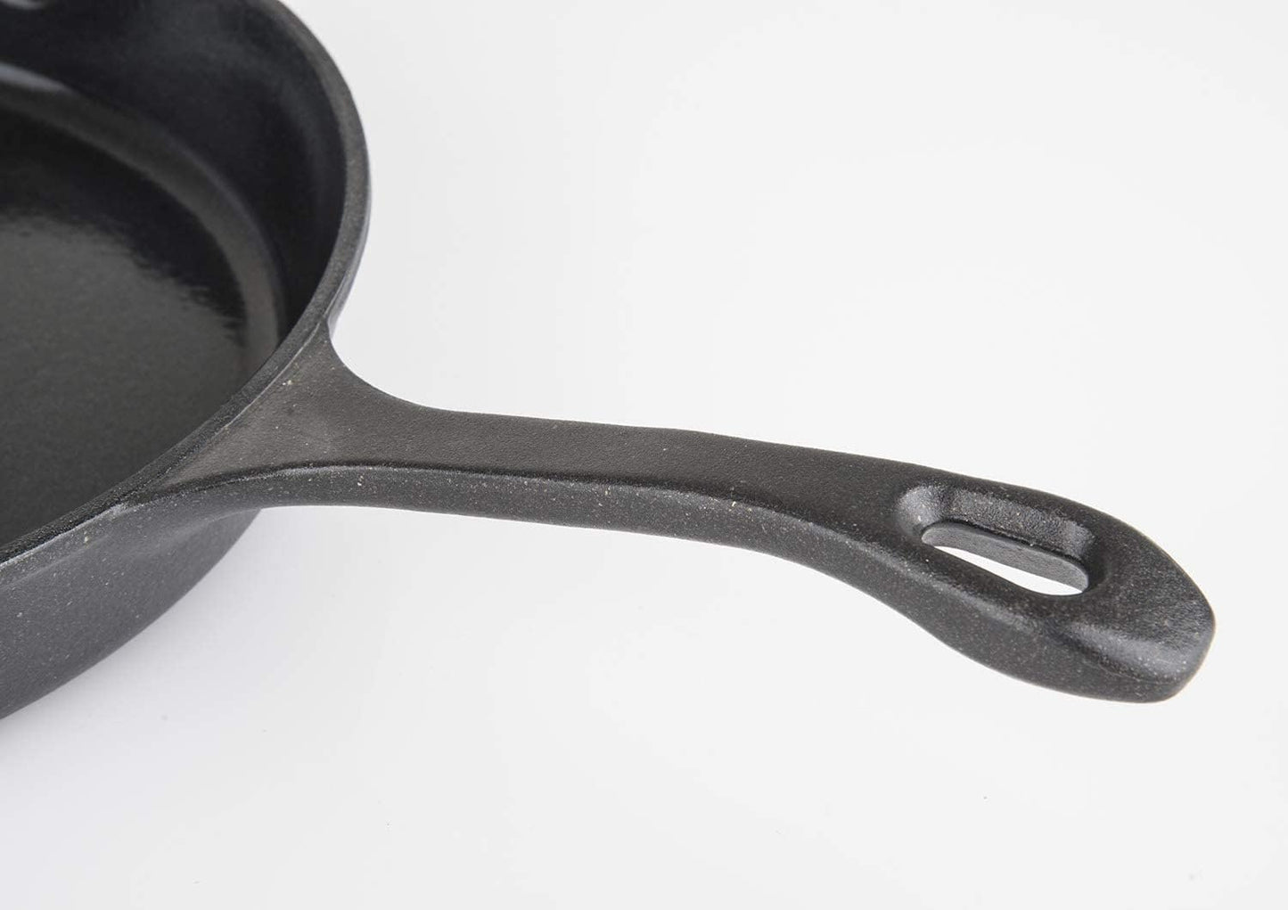 Viking Cast Iron Skillet, 10 Inch Enameled Frying Pan, Kitchen Cookware, Charcoal