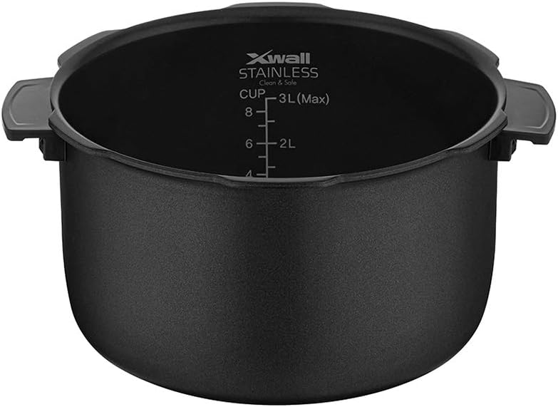 CUCKOO Electric Pressure Cooker 14 Menu Options: White, Slow Cook, Sous Vide, Porridge, & More, User-Friendly LED Display, Stainless Steel Inner Pot, 24 Cup / 6 Qt. (Uncooked) CMC-ASB601F White/Gold