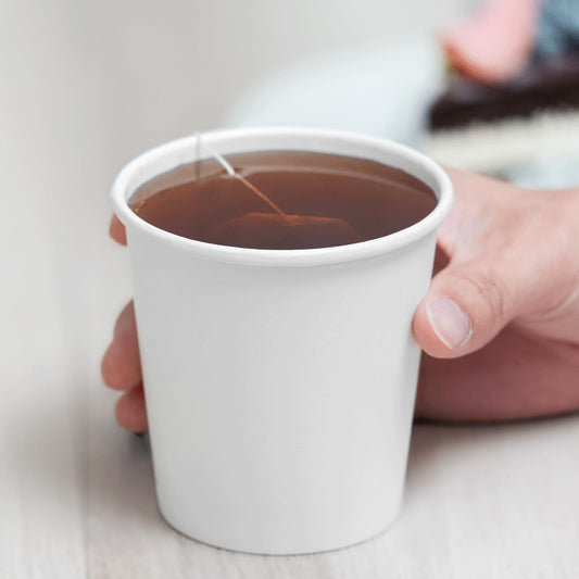 Karat 10 oz Paper Coffee Cup [1,000 ct] White Disposable Cup for Hot/ Cold Drinks and Beverages 90mm Diameter (C-K510W)