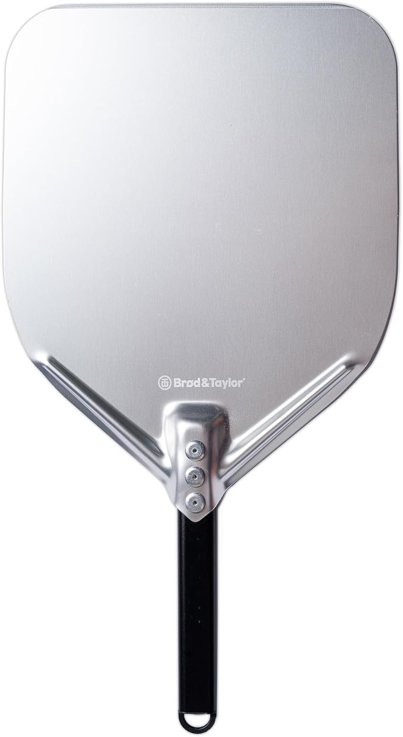 Brod & Taylor Bread Peel for Transferring Bread, Pizza or Flatbreads (11.75" x 12" Surface) – Thin Edge, Lightweight, and Reduces Sticking