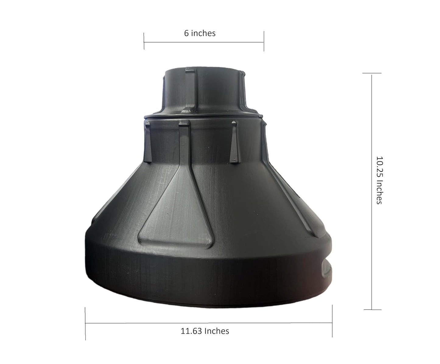 IPW | Heavy Duty Commercial Funnel – Large Spill Free Mouth Funnel |Plastic Funnels for Gas Tank |for Transmission Fluid, Liquid | 4.5" and 6.5" Mouth for Filling Bottles, Water Tanks | U1007