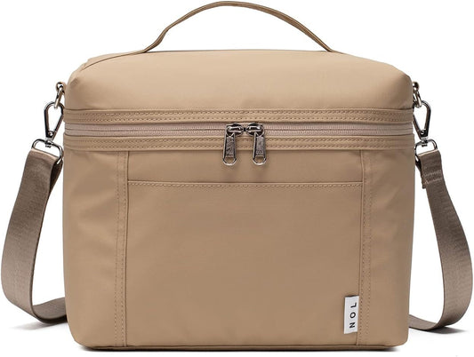 NOL Natural Organic Lifestyle Insulated Lunch Bags for Women Cooler Bag Lightweight Nylon Waterproof Lunch Box For Work
