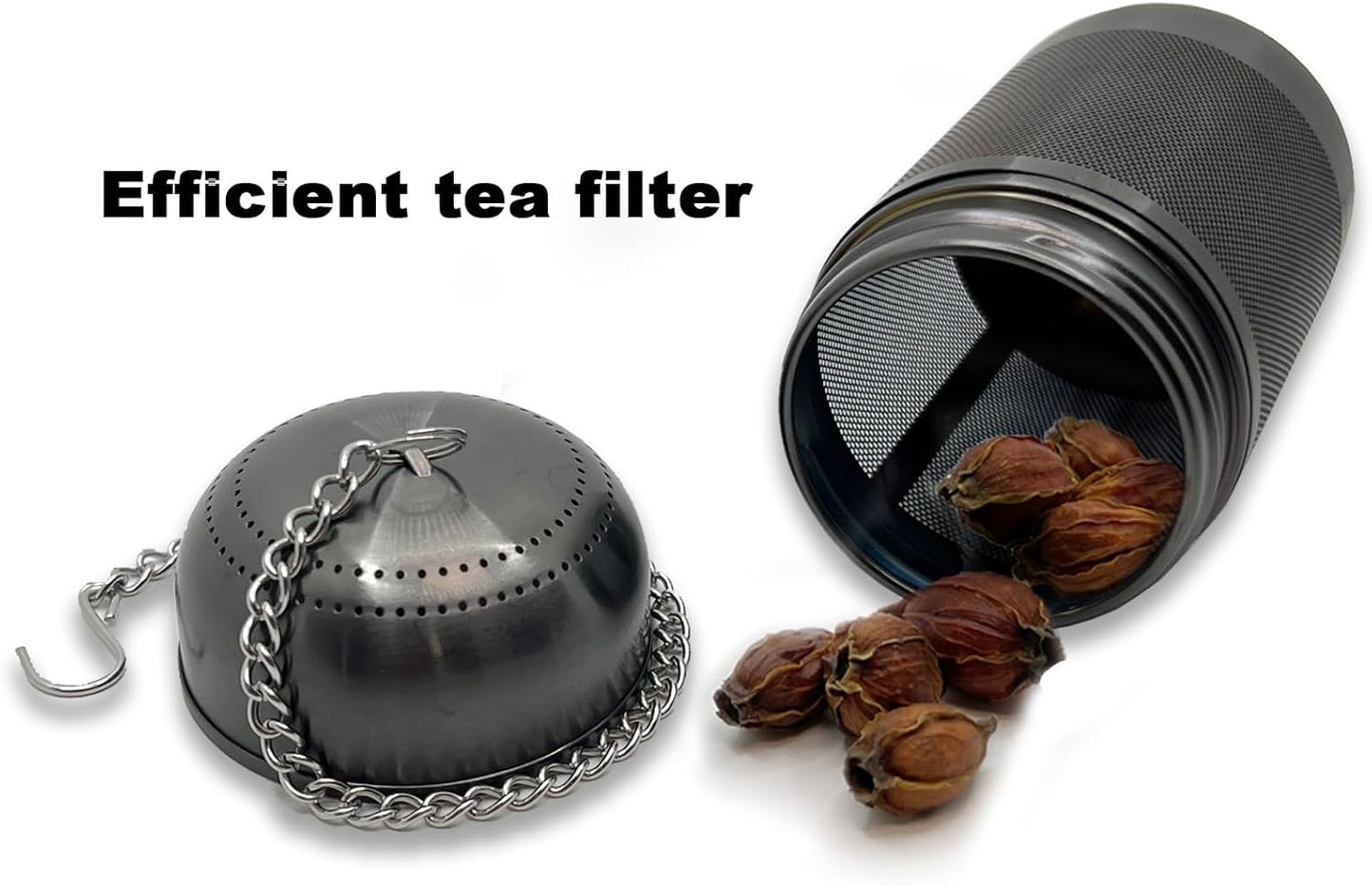 316 Stainless Steel Ion-Plated Fruit Infuser Insert &Tea Infuser for Loose Leaf,Compatible with Stanley,Hydro Flask,Iron Flask, Takeya,ThermoFlask，Reusable Filter for Herbs, Lemon, Cucumber