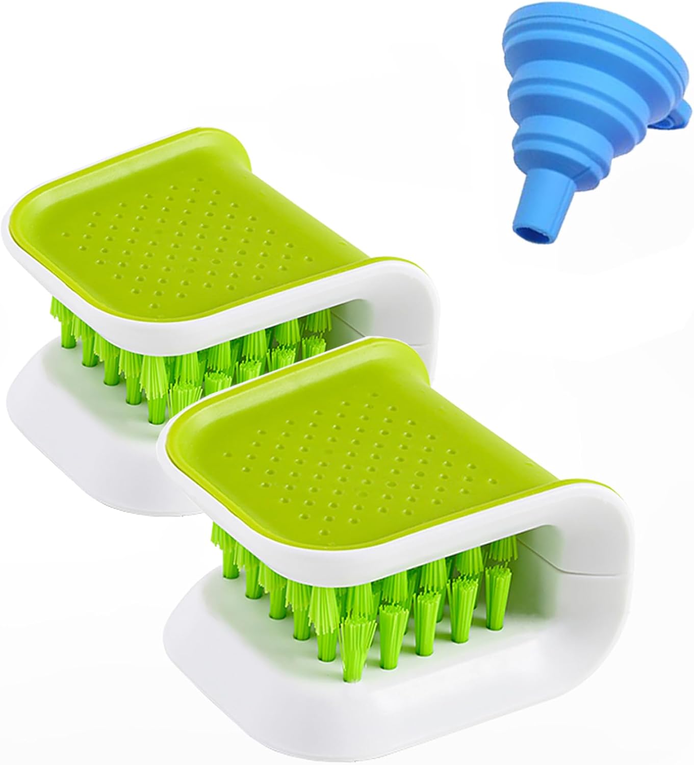 Blade Knife Cleaner 2PCS Kitchen Washing Brush Chopsticks Cutlery Cleaning Brush Double-Sided Knife Scrubber