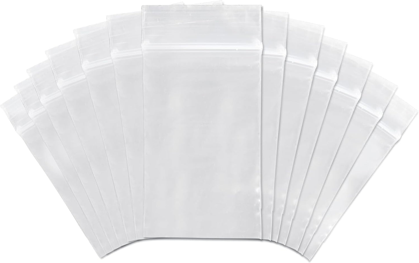 SNL | 3" X 5" - 2 MIL - 1,000 Bags | Medium | Strong | Zipper Lock Reclosable, Clear, Disposable, Plastic Bags, For Food and Storage