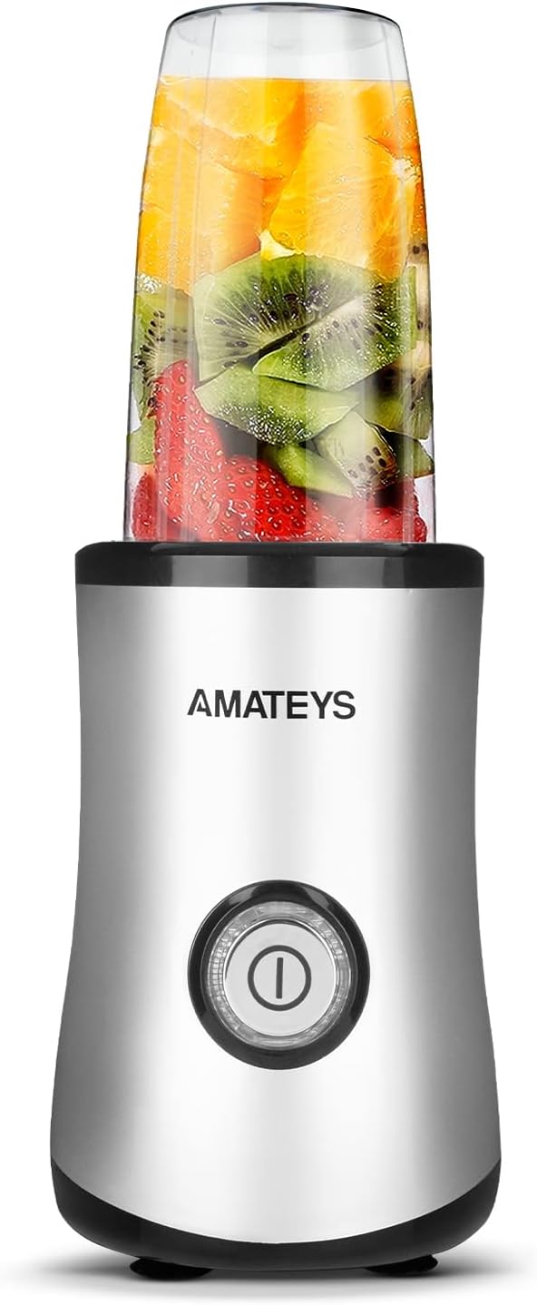 Personal Blender with Button,350W Professional Kitchen Blender for Smoothies and Shakes,Portable Smoothie Maker Mixer,Easy Cleaning&Operation,Suitable for Carrying or Storage