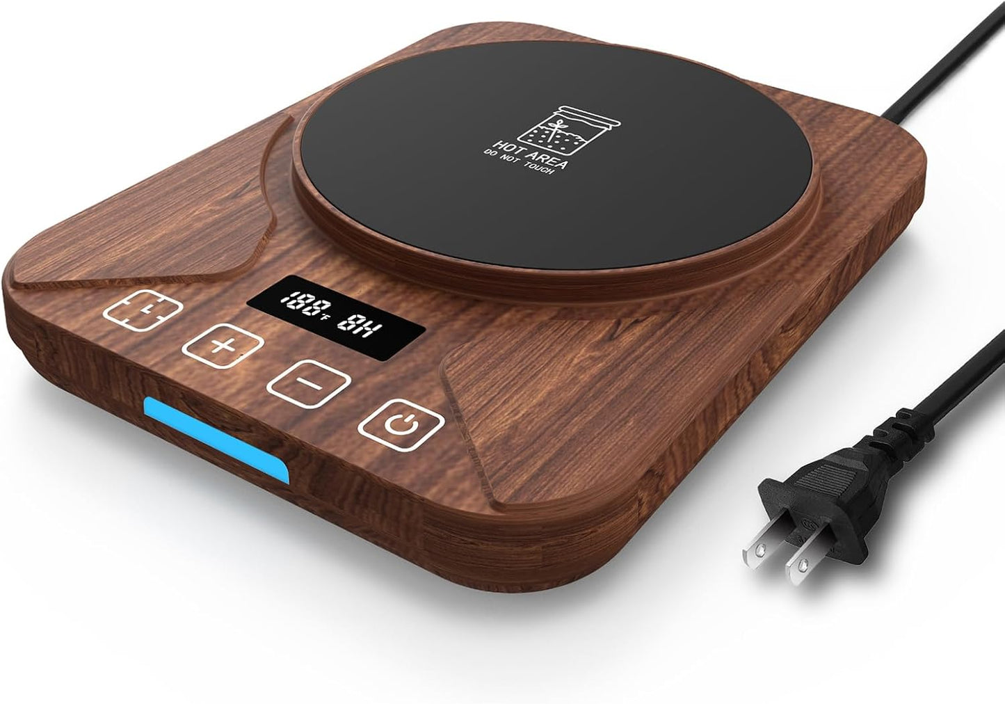 Sourdough Starter Warmer Mat - 24H Timer - Precise 1°F Thermostat Control (70-100°F) - Smart Memory Warming On/Off - Fits Jars Up to 40oz - Perfect for Home Baking (Brown)