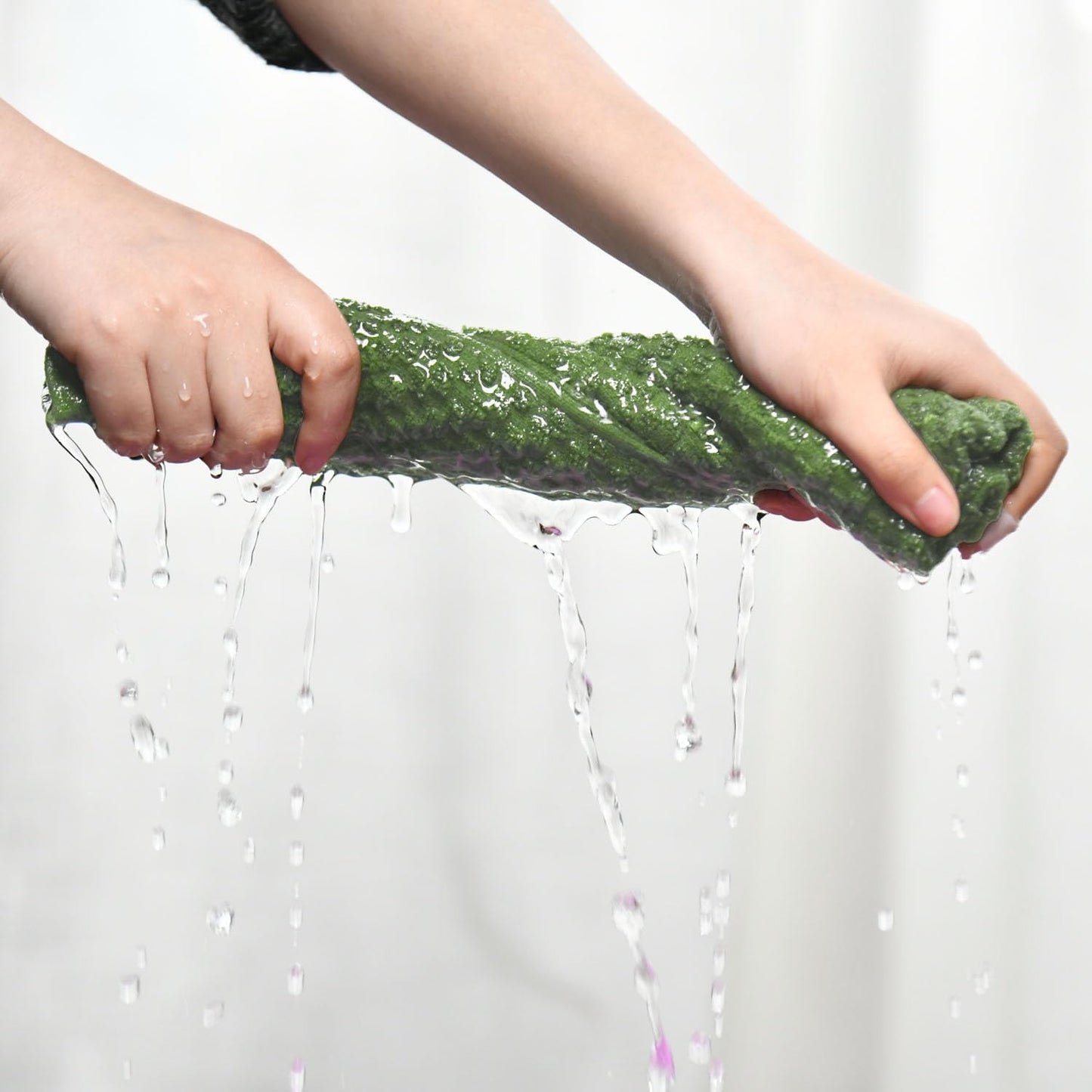 Artoid Mode Ring Spun Cotton Green Kitchen Dish Towels, 15x25 Inch Ultra Soft Absorbent Quick Drying Household Cleaning Tea Towels Bar Towels Set of 4