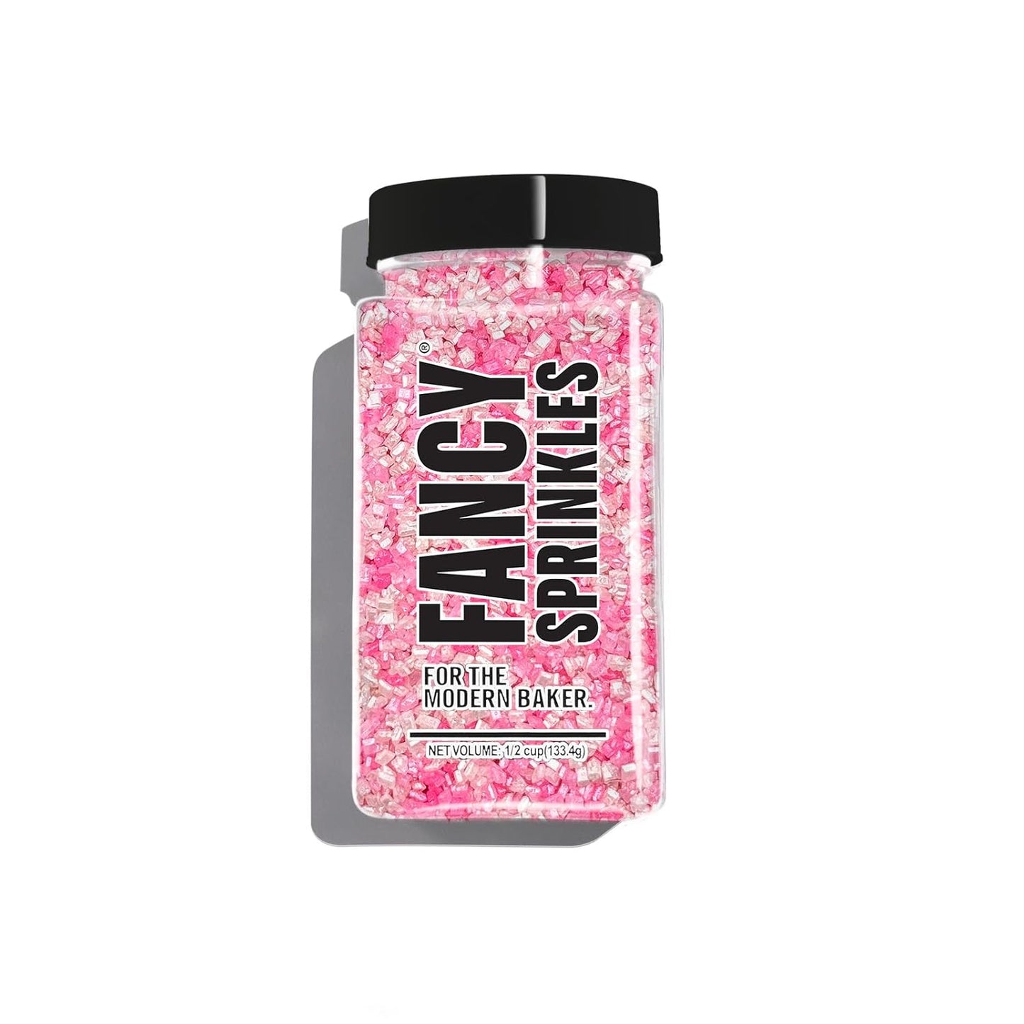 Fancy Sprinkles Fairy Floss Fancy Sugar Pearlescent, Sparkly Sugar Crystals, and Mini Edible Glitter Stars (4 OZ)