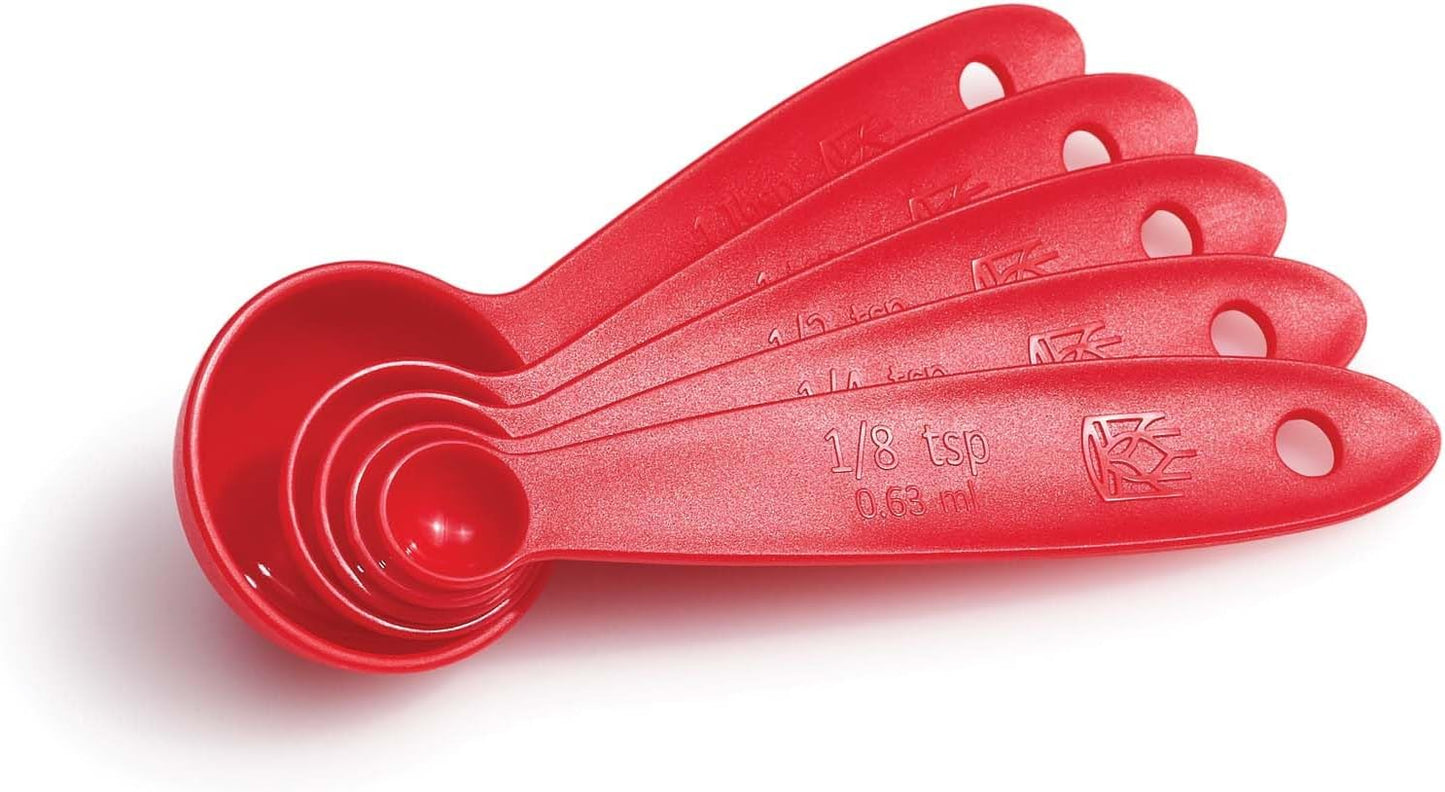 King Arthur Baking Company Lightweight Measuring Spoons, BPA-Free, PFAS-Free, 5-Piece Set