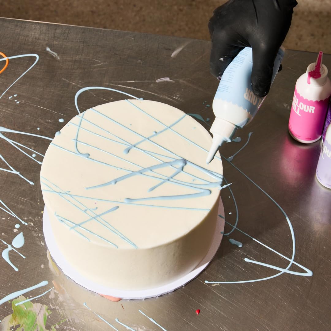 Colour Mill Chocolate Drip Easy-Melt Drizzle for Desserts, 125 Grams Baby Blue