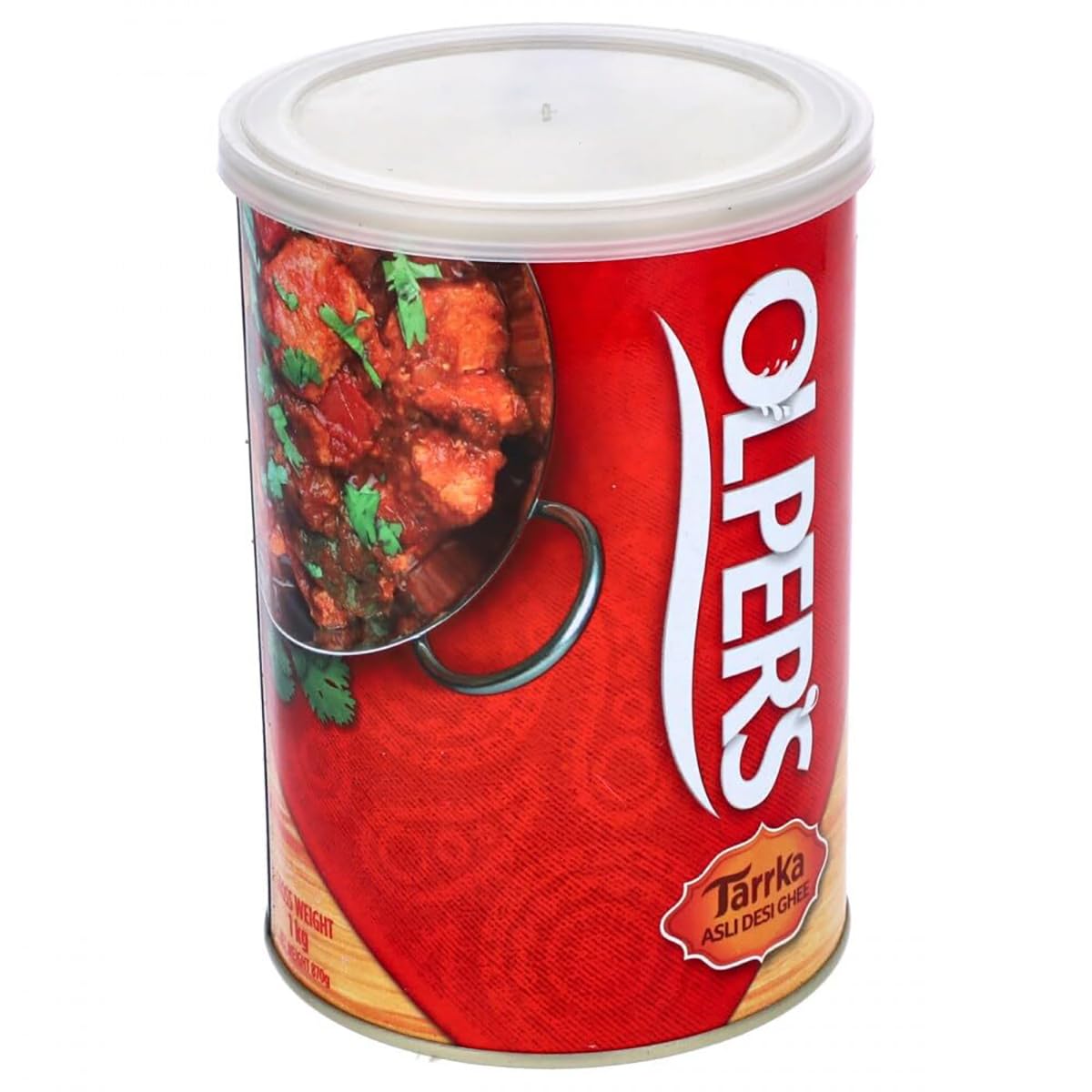 Olper's Tarrka Asli Desi Ghee 1 kg (35.27 Oz) | Pack of 6 | Authentic Clarified Butter | Ideal for Sautéing, Roasting, Baking and Curries