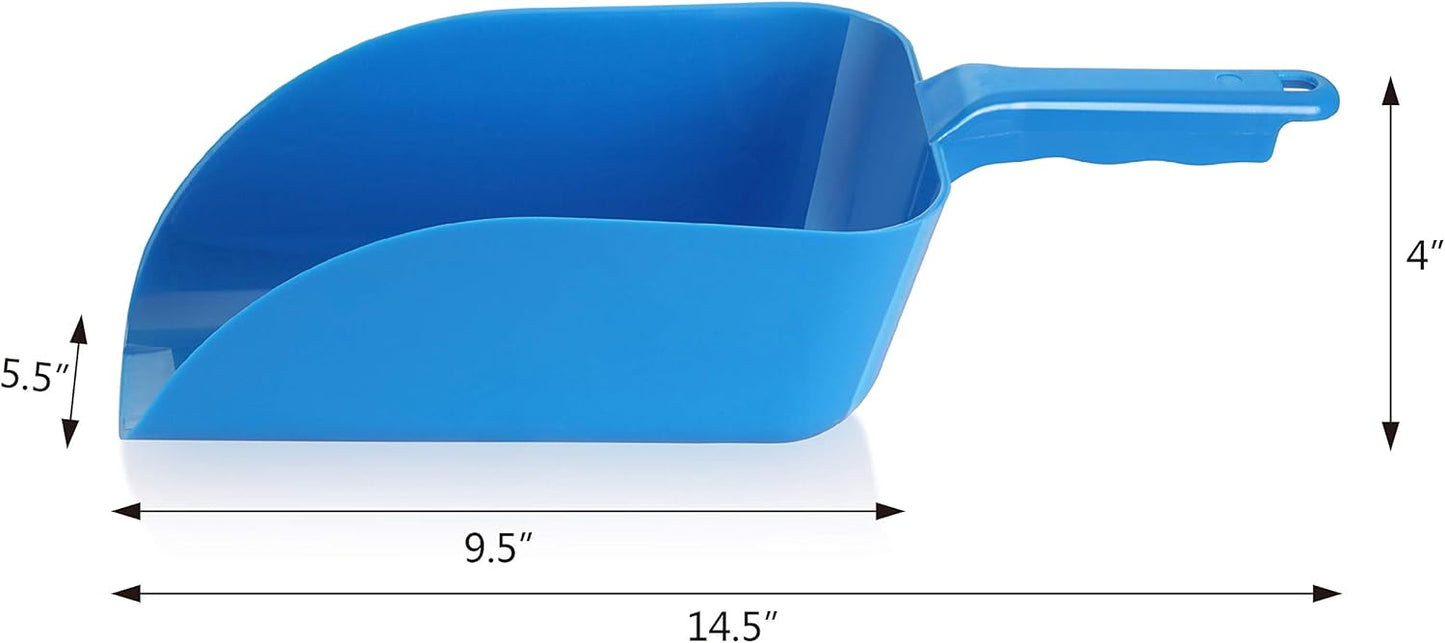 New Star Foodservice 34462 Polycarbonate Plastic Utility Ice Scoop. Blue, 64-Ounce