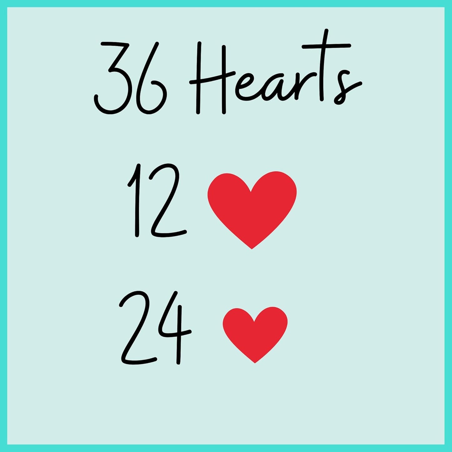 Red Icing Hearts – Edible Royal Icing Decorations for Cakes, Cupcakes, and Cookies by Simply Sucré (24 Hearts)