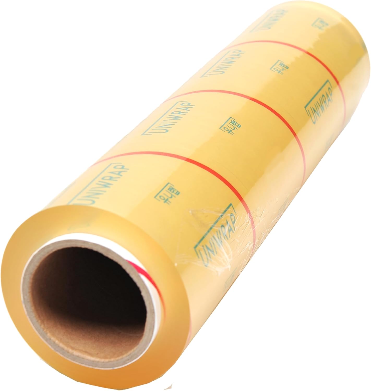 VisionTechShop Uniwrap 1 roll of Food wrapping Plastic Cling Meat Film for Manual & Automatic Overwrap, 13 micron, 18" x 3379', MADE IN KOREA