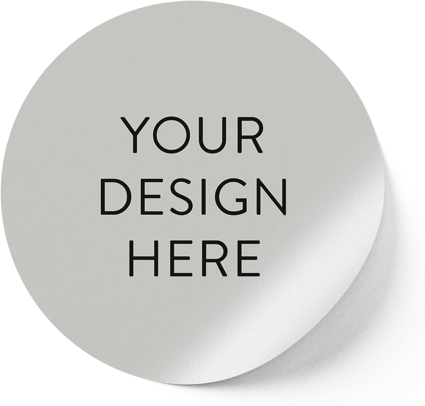 Custom Vinyl Stickers - Upload Your own Image, Text, Design, Logo - Personalized Logo Labels for Handmade, Packaging, Bottle, Jars, Candle, Brand Stickers (Gray, 3x3) 5-1000