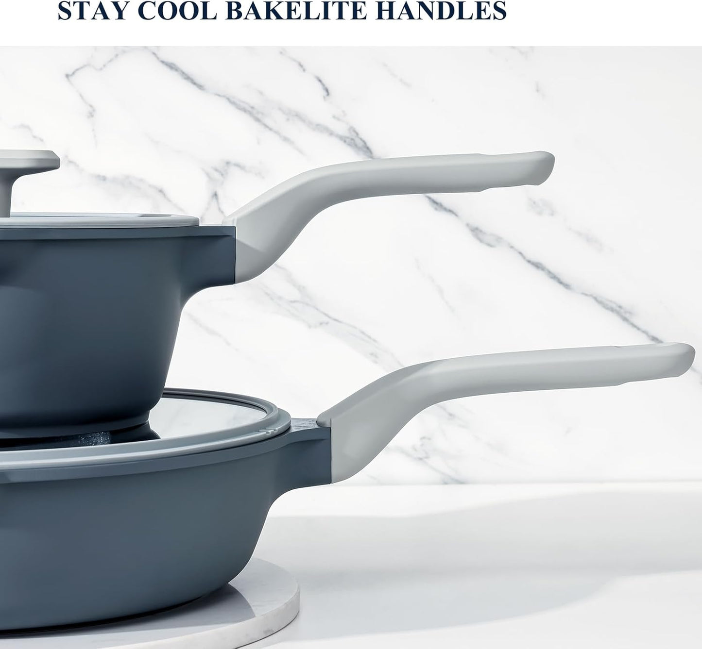 Nonstick Saucepan with Lid, 2 Quart Ceramic Sauce Pan, Non Toxic Sauce Pot with Pour Spouts for Multipurpose Use, PTFE, PFOA & PFAS Free, Induction Compatible.