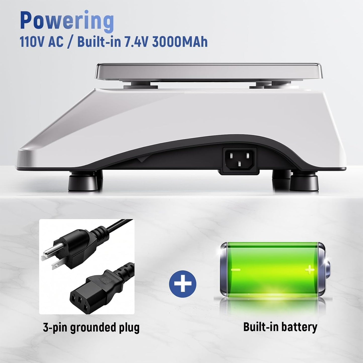 Industrial Counting Scale Digital Bench Scale lb/g/kg/oz Electronic Inventory Scale for Small Parts and Coins, 33lb/15kg Capacity Price Scale Gram Scale with Stainless Steel Platform LCD Display, 0.1g