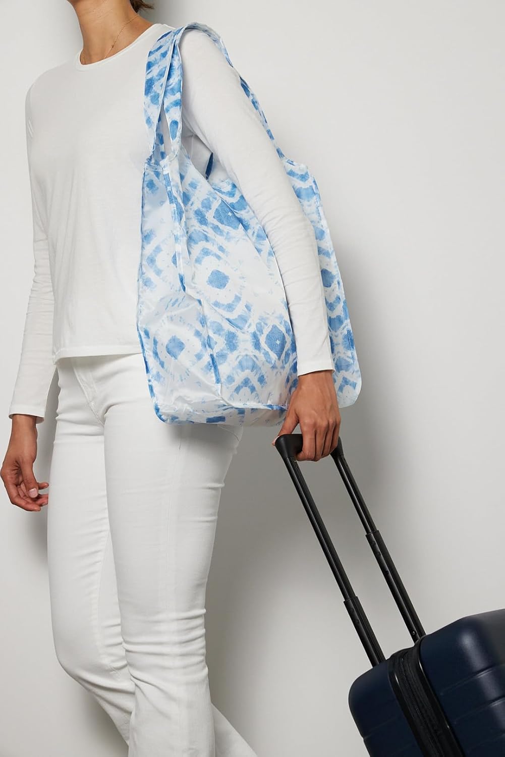 Reusable Grocery Bag - Stylish Shopping Bag for Groceries - Foldable Tote Bag - Medium Size