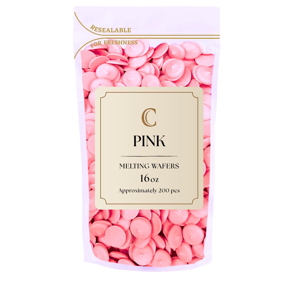 KIDU Pink Chocolate Melting Wafers 16 Ounces Bulk Perfect For Dipping, Deserts, Baking And More - 1 Pound