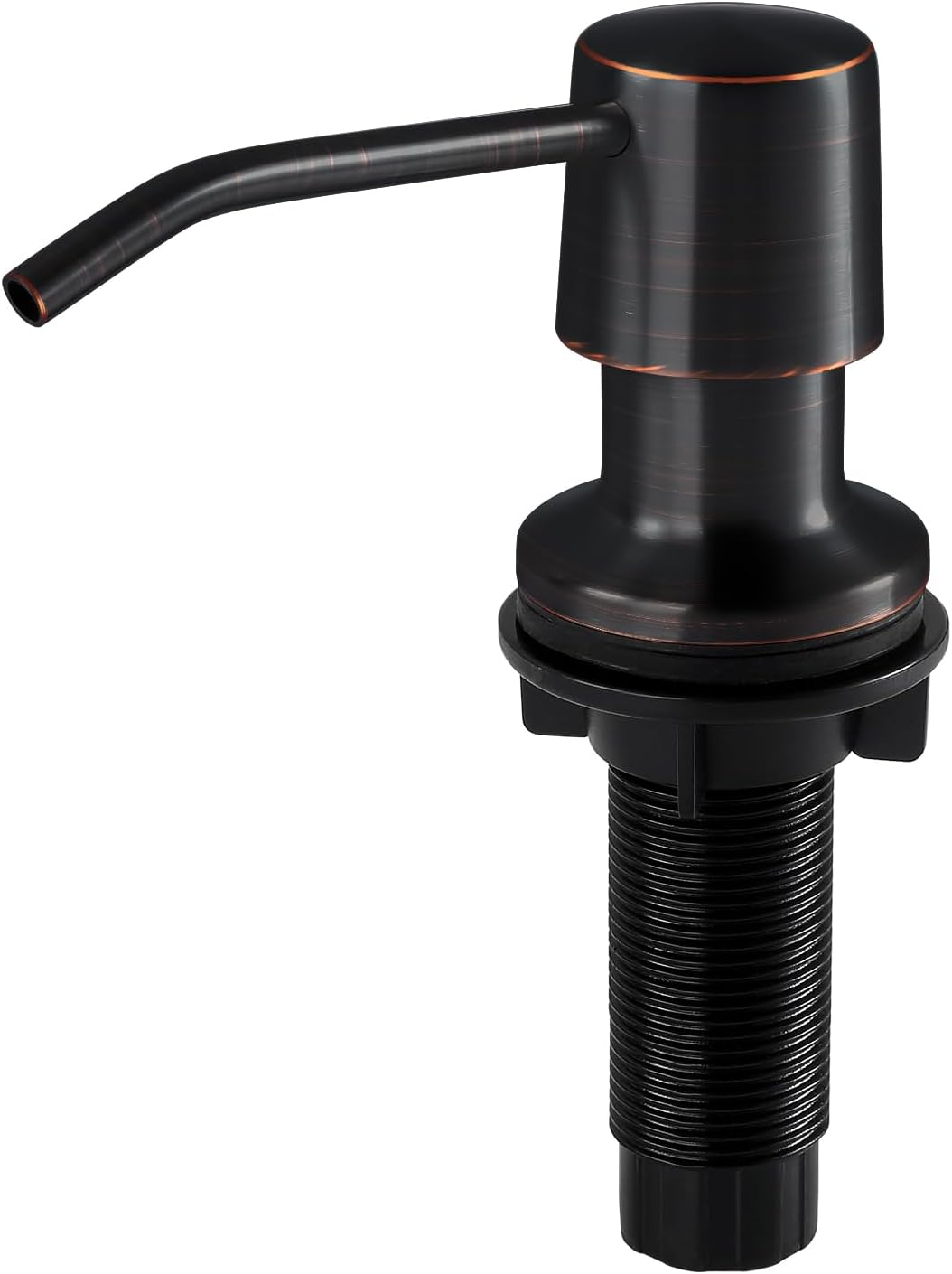 Soap Dispenser - 4” Spout and 16oz Capacity Bottle - Built in Sink Soap Dispenser for Kitchen Sink - Oil Rubbed Bronze Countertop Soap Dispenser Pump with 47" Extension