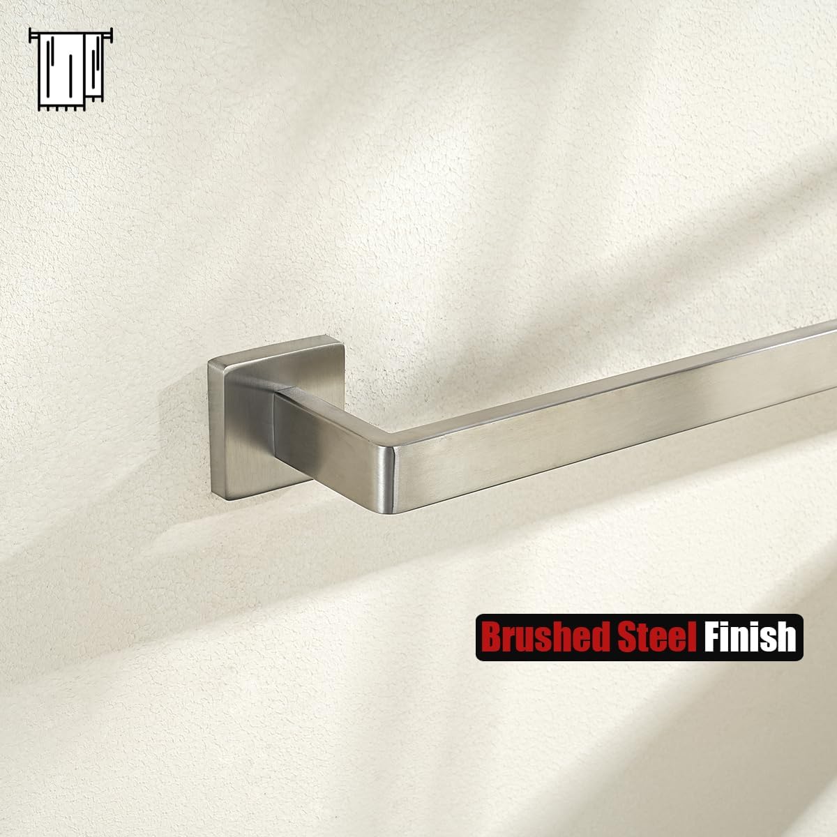 JQK Brushed Towel Bar, Rounded Edges 32.41 Inch Towel Rack, 304 Stainless Steel Bathroom Wall Mount, Useable Length 30 Inch, TB250L30-BN