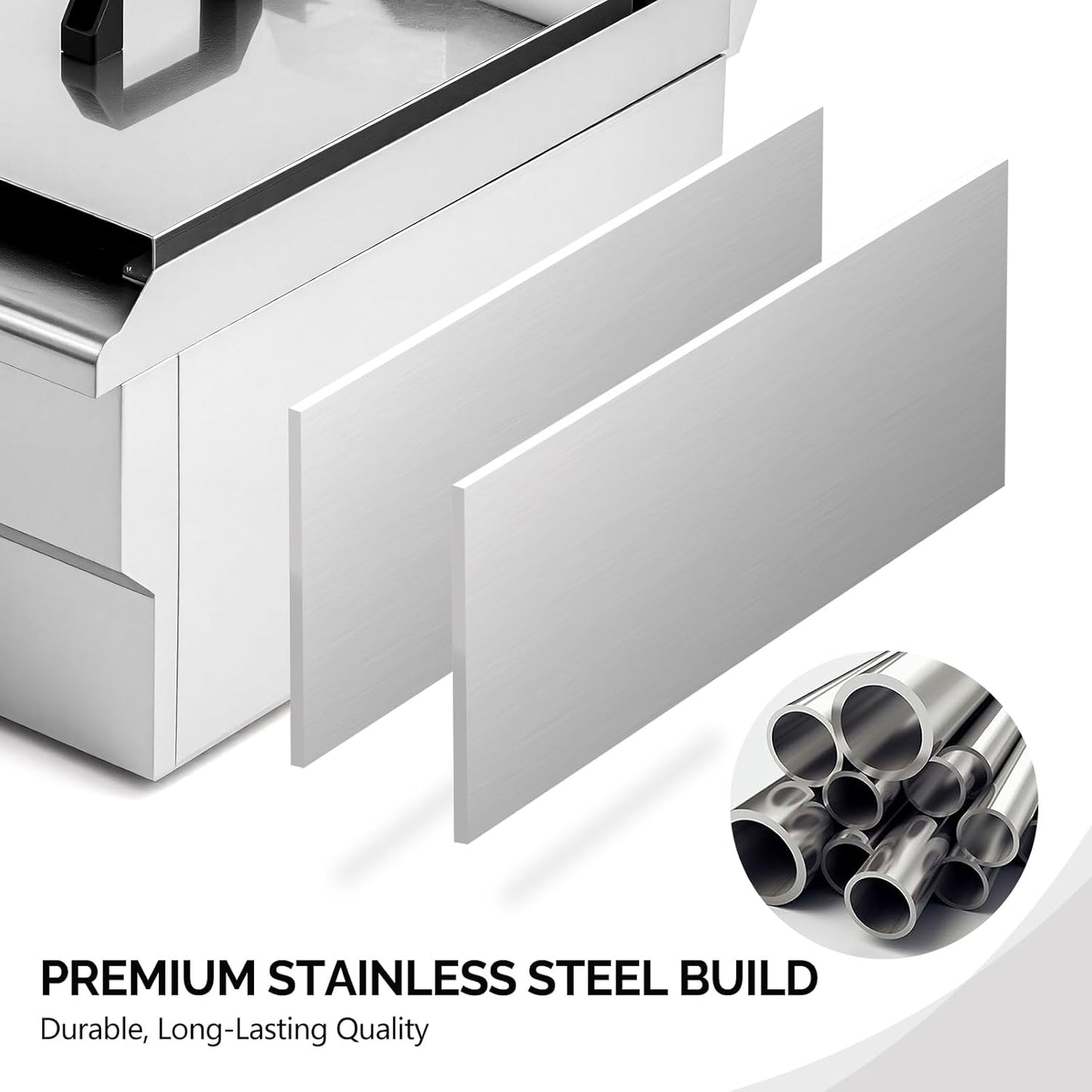 ROVSUN 24.9QT Electric Deep Fryer w/Frying Baskets Timer Drains & Lids, Dual Tank Kitchen Countertop Commercial Frying Machine, Adjustable Temperature, for French Fries Donuts Onion Rings, 3400W 110V