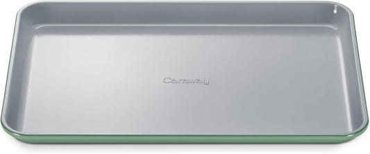 Caraway Non-Stick Ceramic Baking Sheet - Naturally Slick Ceramic Coating - Non-Toxic, PTFE & PFOA Free - Perfect for Baking, Roasting, and More - Medium (15" x 10") - Sage