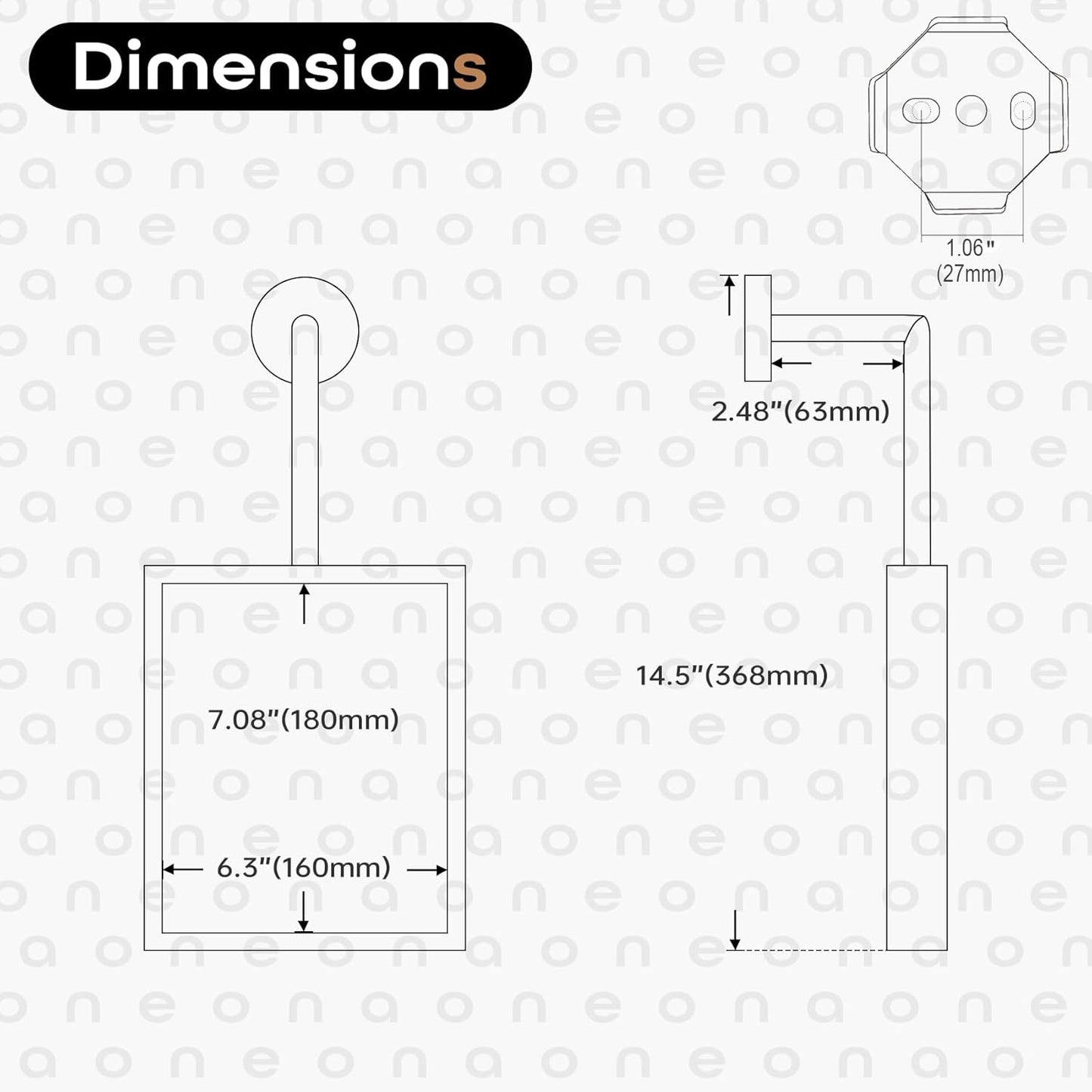 Towel Rings for Bathroom Wall Mounted Vertical Towel Rack Brushed Gold Stainless Steel Contemporary Hand Towels Holder Hanger, AN3005GD