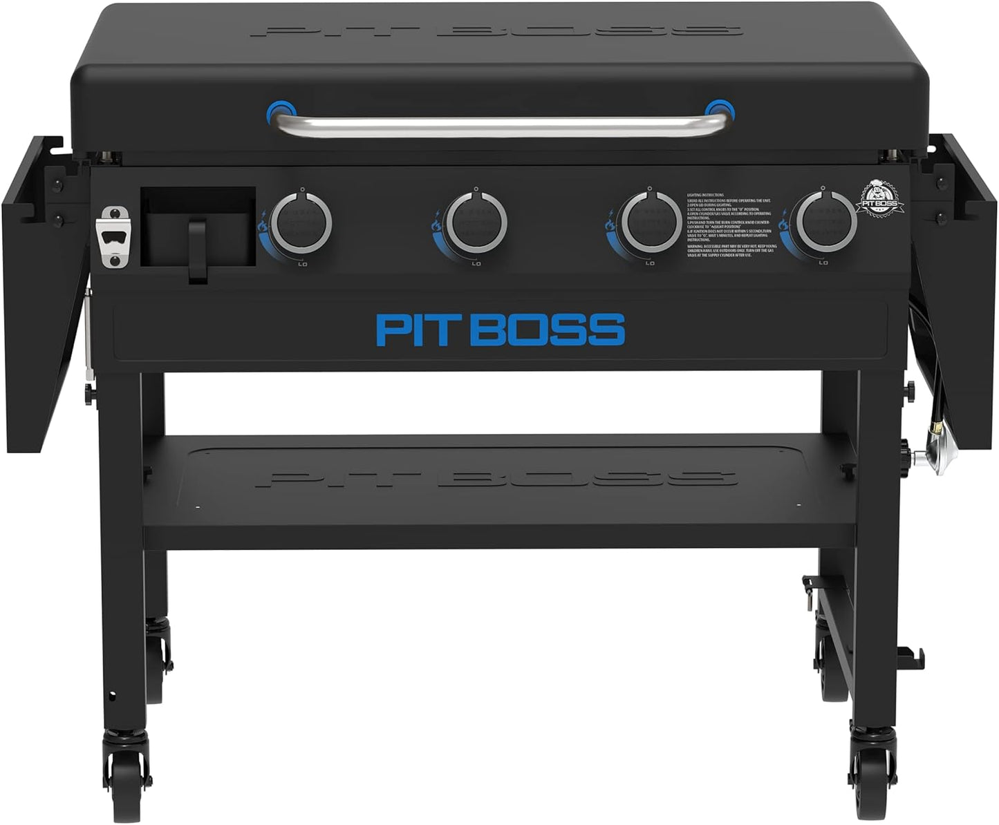 Pit Boss 10963 4-Burner Gas Griddle, Black