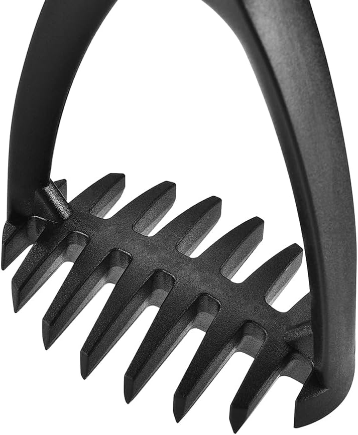 Plastic Potato Masher - Non-Scratch, Dishwasher Safe Silicone Tool for Mashed Potatoes, Avocado - Meat Chopper, Heat Resistant Masher for Hamburger, Ground Beef Smasher Tool