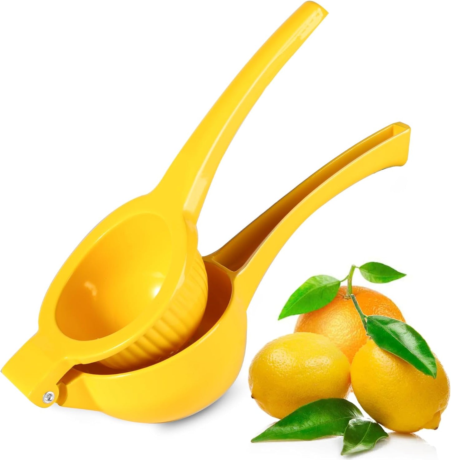 TEZZ Extra Large Citrus Squeezer, Premium Heavy Duty Mental Handhelp Juicer for Lemon, 3.5 Inch Hand Press Lemon Juice Squeeze, Lime Squeezer Bar Tool, Manual Citrus Press