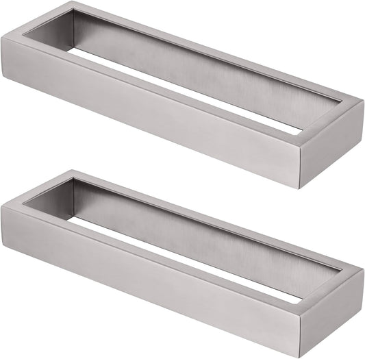 KOKOSIRI Towel Ring Brushed Nickel Hand Towel Hanger Holder 9-Inch Kitchen Rack Stainless Steel for Bathroom Hardware Wall Mount, 2 Pack B4008BR-L9-P2