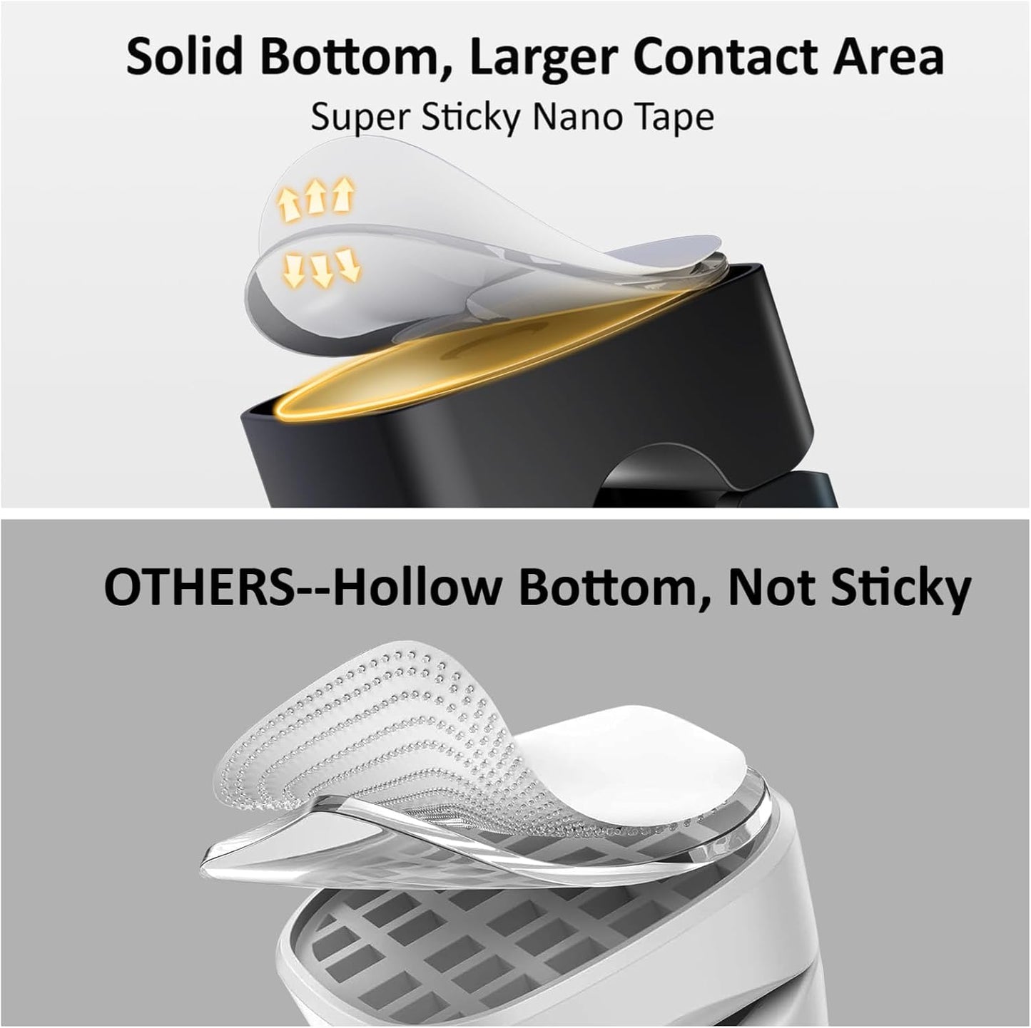 Rotatable Cord Organizer, Enhanced Spring Cable Clips, Strong Adhesive Cable Management, Desk Cord Holder for Nightstand, Office Accessories and Car (8*Black)