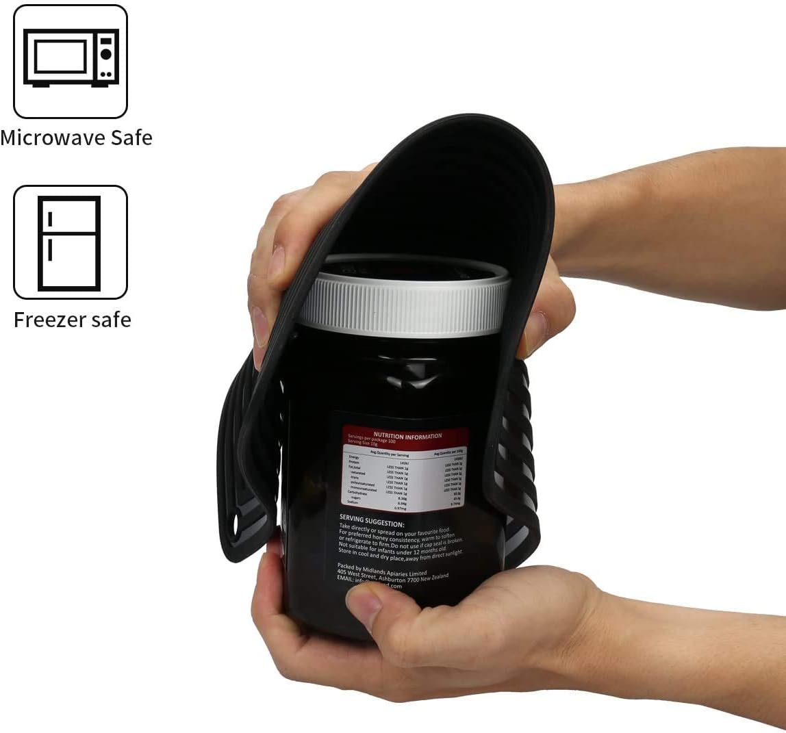 LogHog Large Silicone Trivet Mats for Hot Dishes/Pans, Heat Resistant Pot Holder, 9"x12" Non Slip Flexible Durable Pot Coaster Kitchen Table Mats Set of 2 (Black)