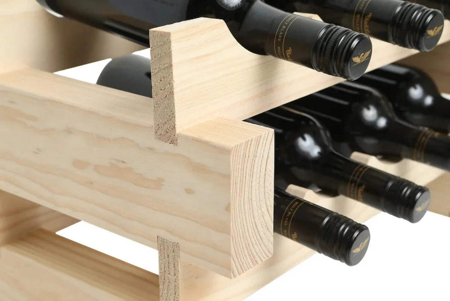 48 Bottle Wine Rack Dark Stain