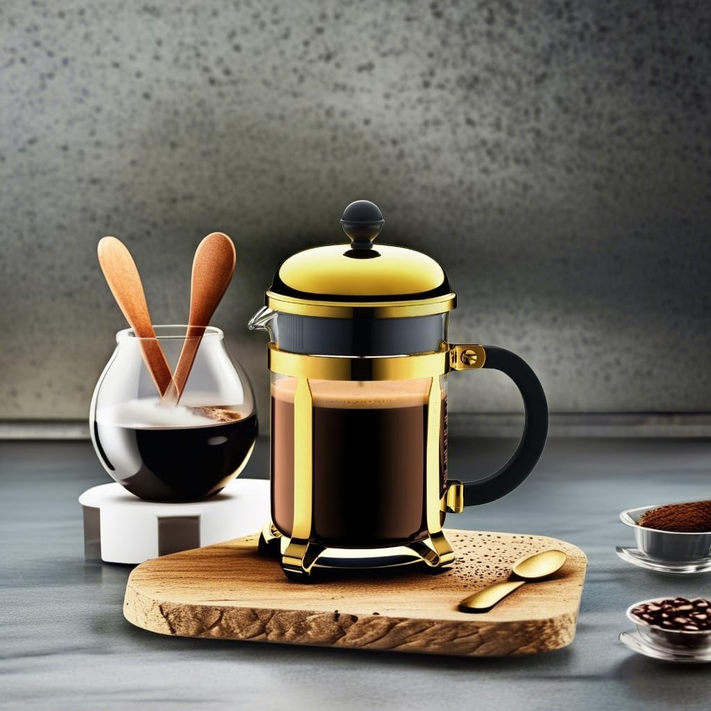 Bodum, Coffee Maker, 17 oz, Gold