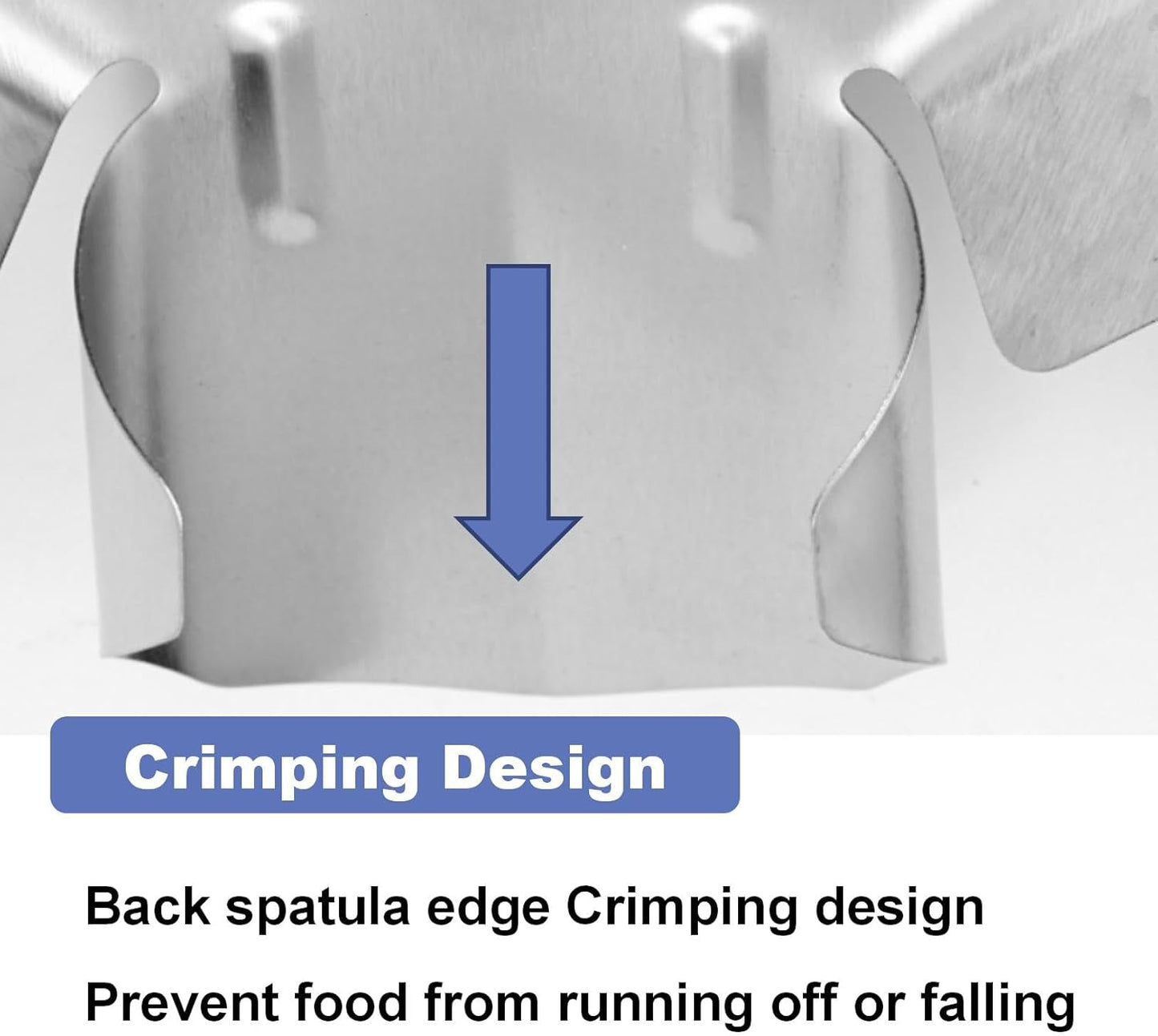 Stainless Steel French Fry Scoop, Dual Handle Popcorn Bagger Tool for Snacks/Ice/Desserts