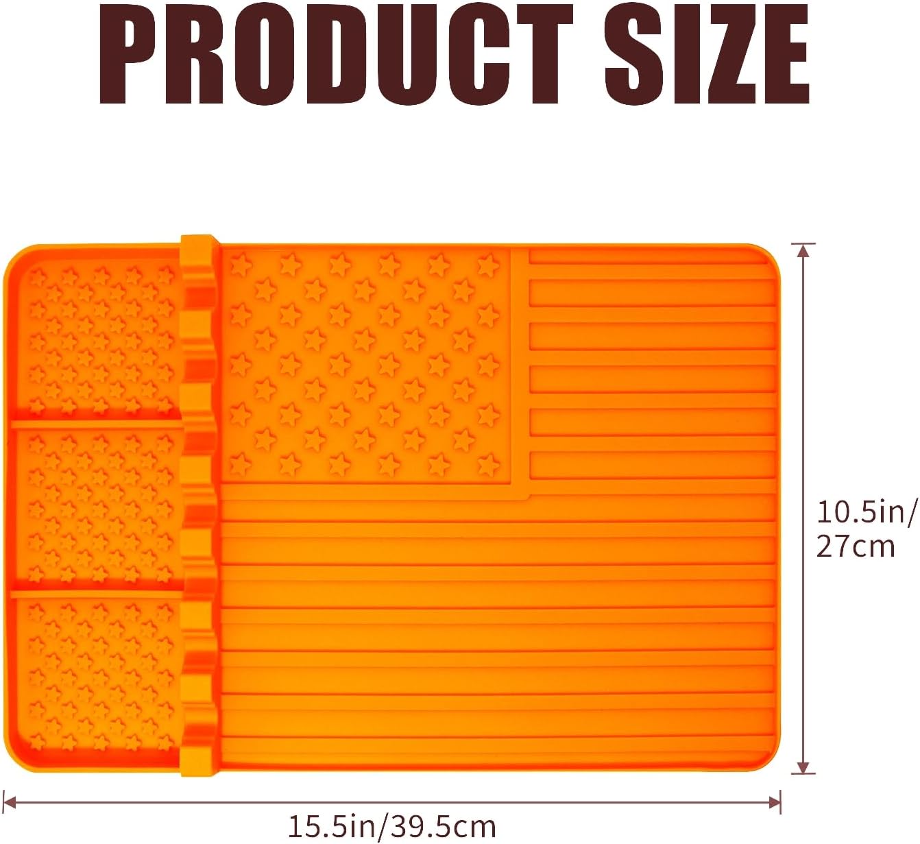 2 PCS Silicone Griddle Tools Mat for Blackstone,Grill BBQ Caddy Utensils Holder for Kitchen,Cooking & Countertop,Large Spatula Mat with Drip Pad,Griddle Accessories for Blackstone (Orange-2)