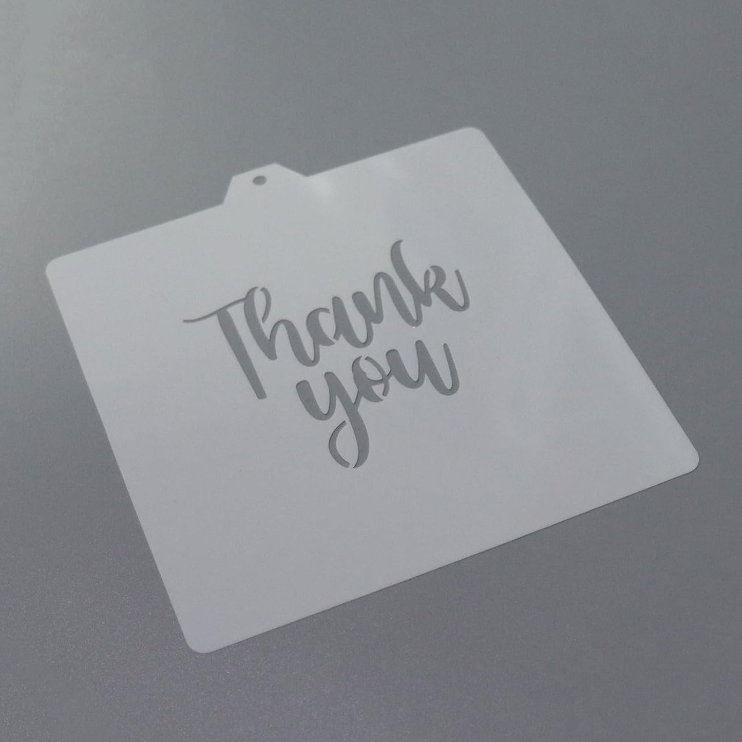 Thank You Cookie cutter and stencil set Baking stencils and cutters bundle DIY bakery decorating kit Cookie cutters with stencils Icing stencil and cookie cutter combo(Thank you)