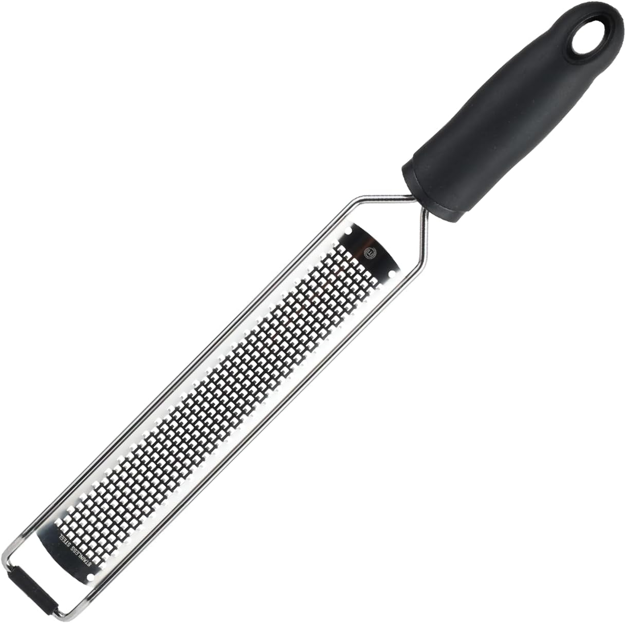 MasterChef Zester Grater with Handle, Kitchen Tool for Zesting Citrus Fruits & Finely Grating Parmesan Cheese, Garlic, Ginger, Coconut, Nutmeg, Wasabi, Chocolate etc, Stainless Steel